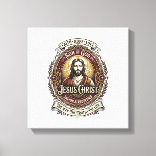 Jesus Antikviteter Arv Grafik T-Shirt Kristet Kons Canvastryck