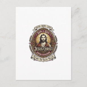 Jesus Antikviteter Arv Grafik T-Shirt Kristet Kons Vykort