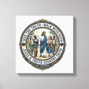 Jesus Apologetik Teologi Nörd Tröja Tro Baserad  Canvastryck