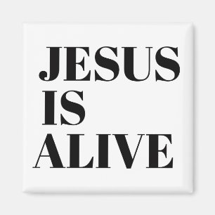 Jesus är Alive Kristus Risen citerar Guds inte Magnet