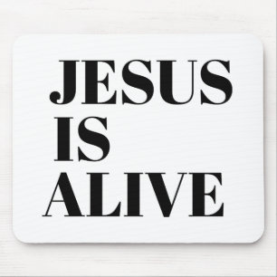 Jesus är Alive Kristus Risen citerar Guds inte Musmatta