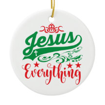 Jesus är allt kristet jultomte Guds son