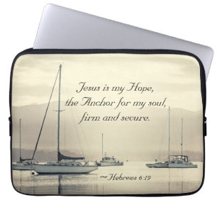 Jesus är Anchor för min själ. Laptop Fodral