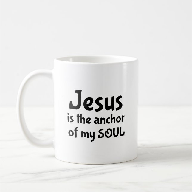 Jesus är ankaren till mitt SOUL-kaffe mugg (Vänster)