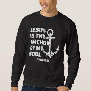 Jesus Är Ankaret För Min Själ Hebreerbrev 619 Lång Ärmad Tröja