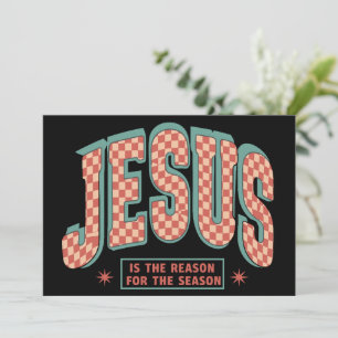 Jesus Är Anledningen Jul Kristna Retro  Julkort