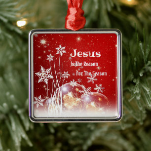 Jesus Är Anledningen Julen Julgransprydnad Metall
