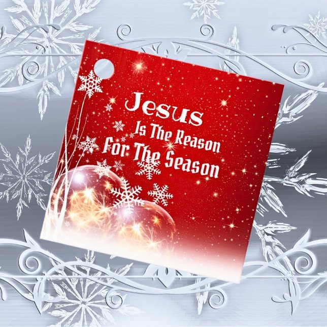 Jesus Är Anledningen Julpapper  Gåvor Etiketter (Skapare uppladdad)