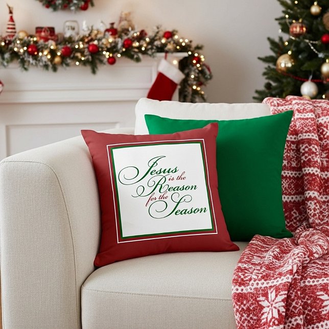 Jesus är anledningen kastkudde kudde (Skapare uppladdad)