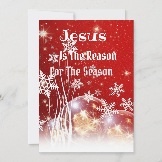 Jesus är anledningen till jul julkort (Framsida)