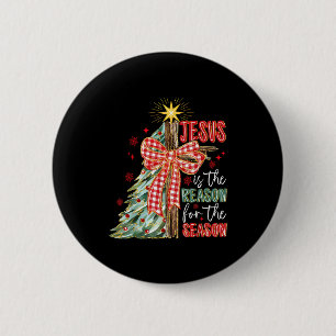 Jesus Är Anledningen Till Julen Jul Xmas Knapp