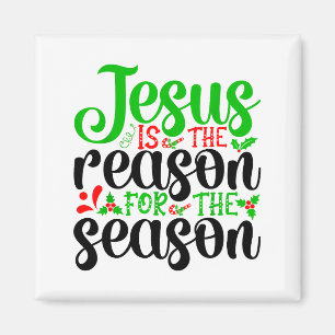 Jesus Är Anledningen Till Säsongen Bibeln God Jul Magnet