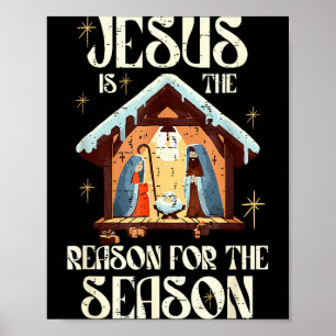 Jesus Är Anledningen Till Säsongen Kristet Trovärd Poster