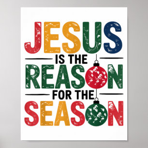 Jesus Är Anledningen Till Säsongen Kristna Chris Poster