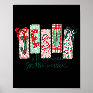 Jesus Är Anledningen Till Säsongen Kristna Jul Poster