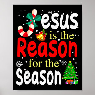 Jesus Är Anledningen Till Säsongen Kristna Jul Poster