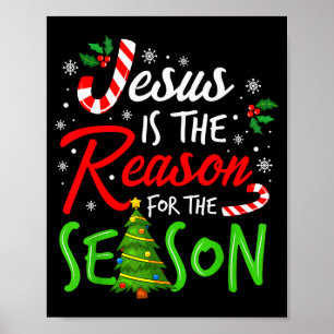 Jesus Är Anledningen Till Säsongen Kristna Tron Poster