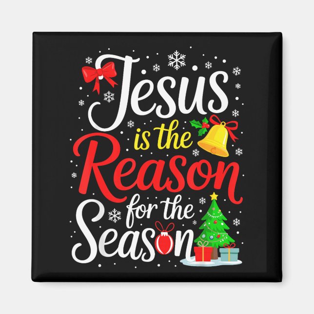 Jesus Är Anledningen Till Säsongen  Magnet (Framsidan)