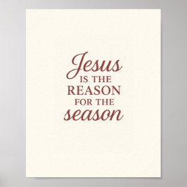Jesus Är Anledningen Till Säsongen – Tro Citat Poster