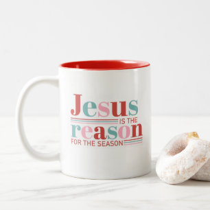 Jesus är anledningen till säsongen Två-Tonad mugg
