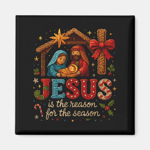 Jesus Är Anledningen Till Säsongsgarn Virka Konst  Magnet