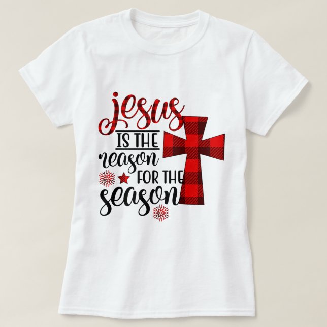Jesus är anledningen till säsongspräglingen t shirt (Design framsida)