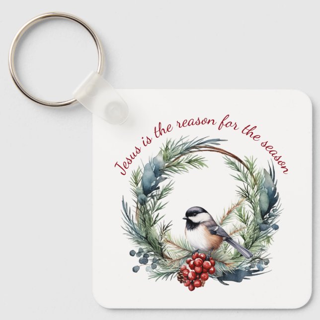 JESUS ÄR ANLEDNINGEN TILL SEASON-julofferten Nyckelring (Framsida)