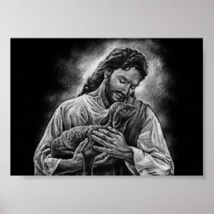 Jesus är Bra Shepherd Poster