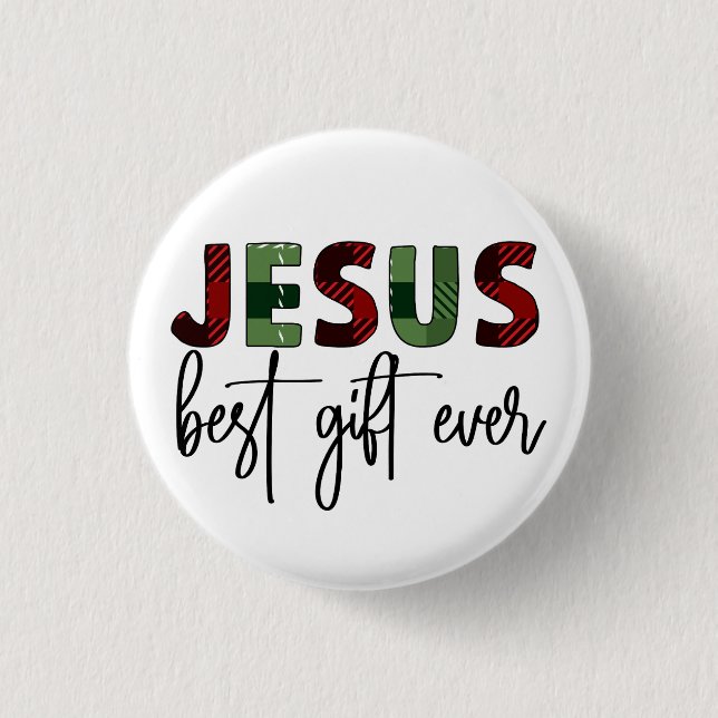 Jesus är den bästa gåvan någonsin från den kristna knapp (Framsida)