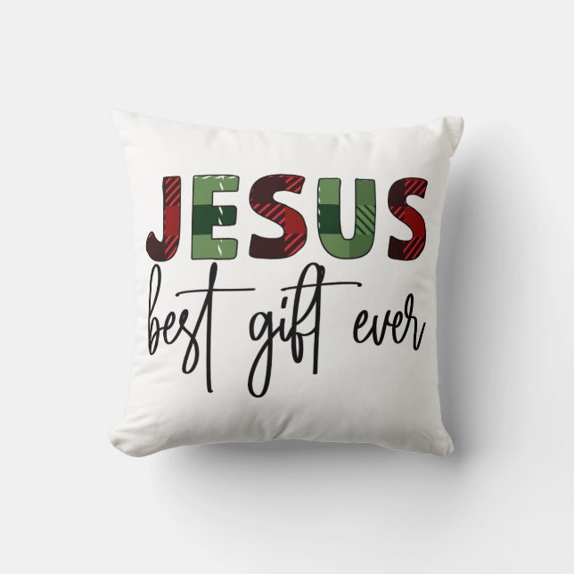Jesus är den bästa gåvan någonsin från den kristna kudde (Framsida)