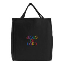 Jesus är den embroydered lorden hänger lös