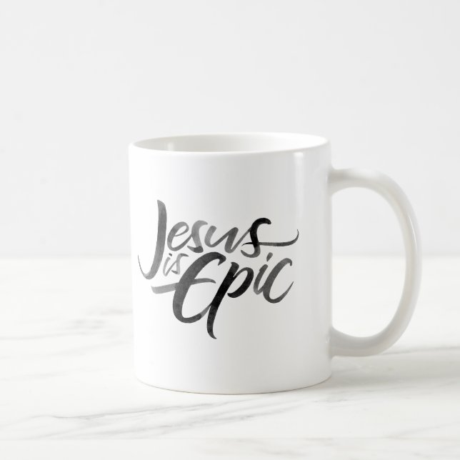 Jesus är den episka calligraphyen för kaffemugg (Höger)