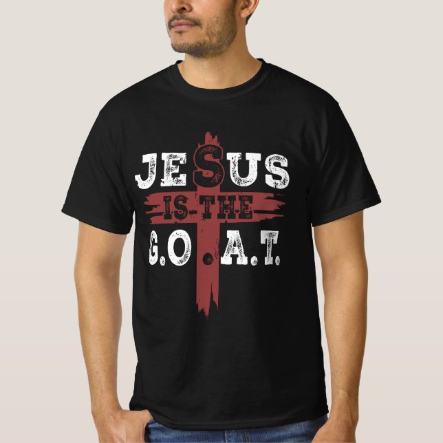 Jesus är den goatsiska kristna Underbaren hela tid T Shirt (Framsida)