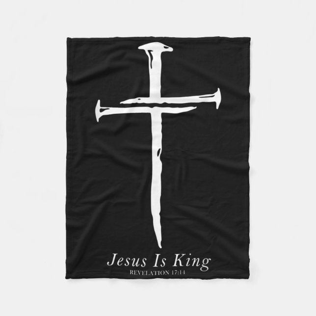 Jesus är den kristna är Kung, Kor Nagel Fleecefilt (Framsidan)