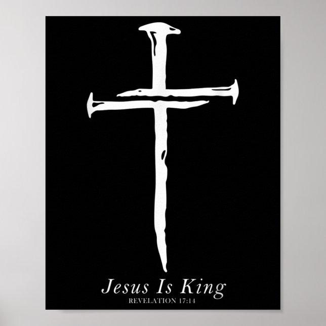 Jesus är den kristna är Kung, Kor Nagel Poster (Framsidan)