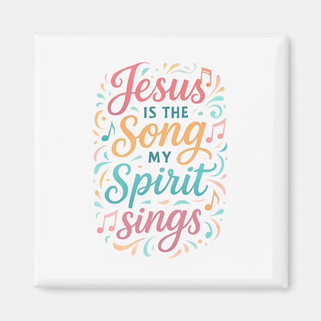 Jesus är den sång min ande sjunger magnet (Framsidan)