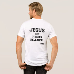 Jesus är den utlösande tron Skrift T Shirt