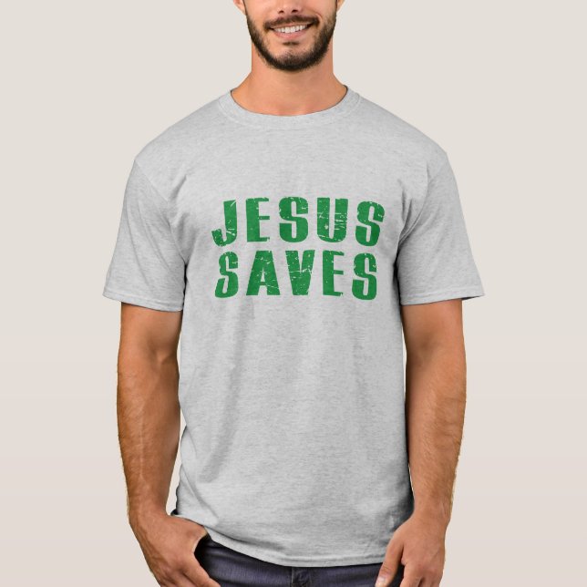 Jesus är det enda sättet Jesus sparar T Shirt (Framsida)