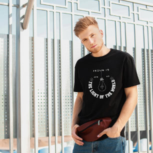 Jesus är det kristna T-Shirts ljus