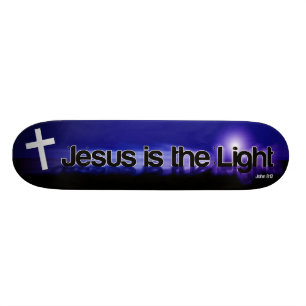 Jesus är det ljusa Skateboarddäcket Skateboard Bräda 19,5 Cm