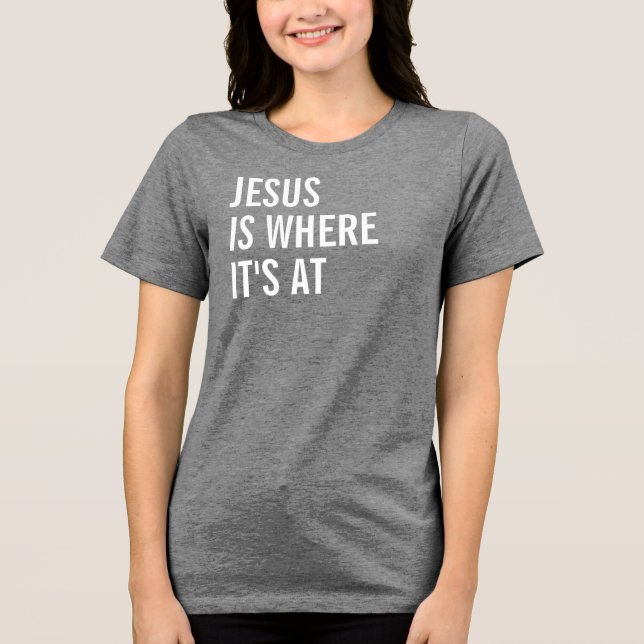 Jesus är det som gäller t shirt (Framsida)