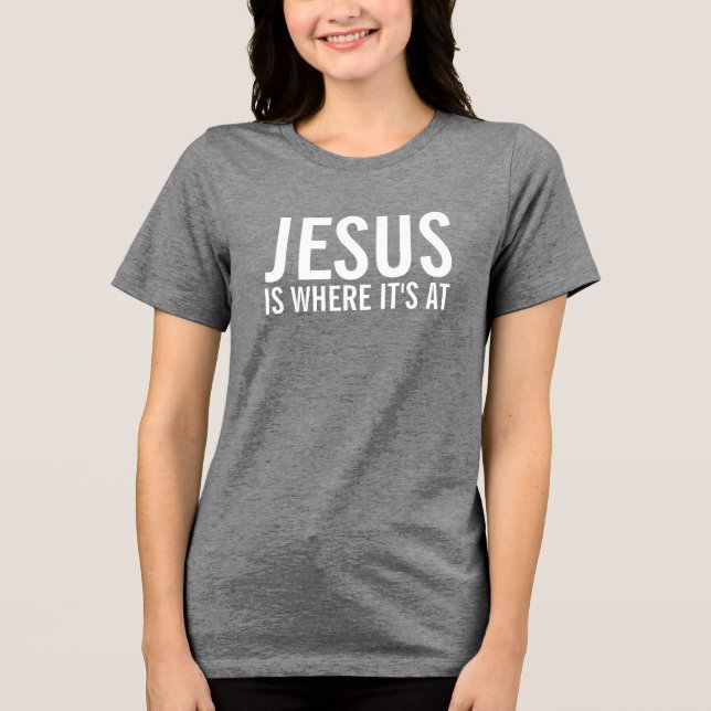 Jesus är det som gäller t shirt (Framsida)