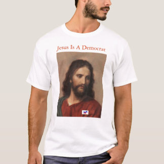 Jesus är en demokrat tee shirt