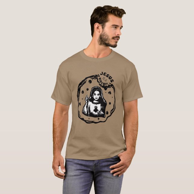 Jesus är en kex! t-shirt (Hel framsida)