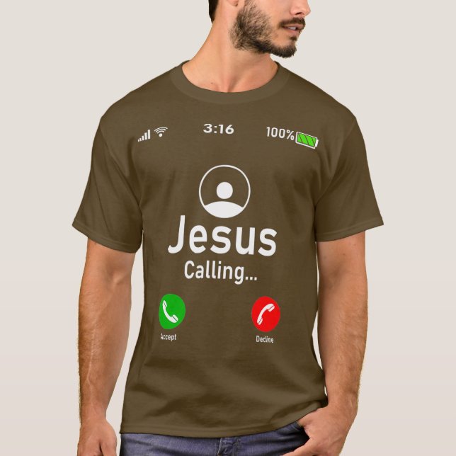 Jesus är en Mobil gåva.. T Shirt (Framsida)