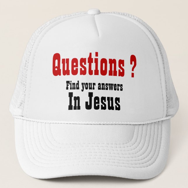 Jesus är ert svar keps (Framsida)