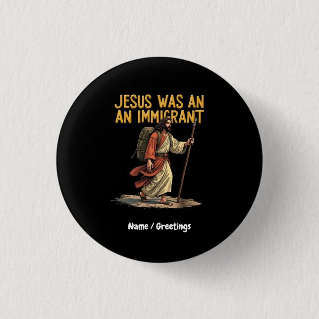 Jesus är ett unikt stöd för Kor design Knapp (Framsida)