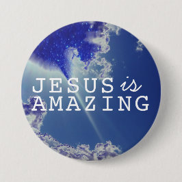 Jesus är Fantastisk med Himlar Stars Knapp