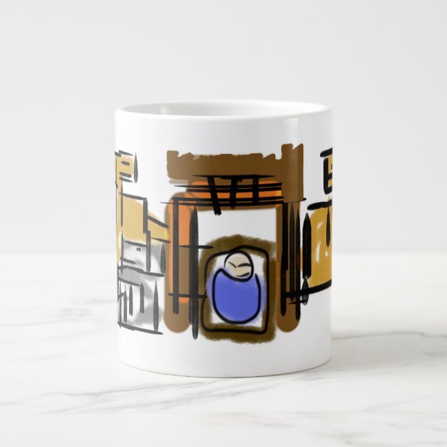 Jesus är född jumbo mugg (Framsidan)