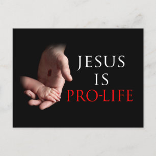Jesus är för livet vykort